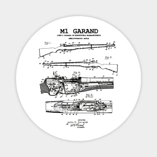 M1 Garand - World War 2 Weapon Blueprint Rifle Magnet